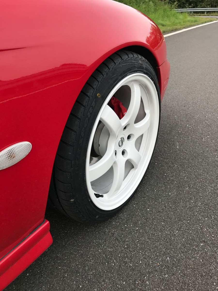 Nissan Silvia S14 wheels OEM Nissan Z33 18″ 8.5J ET33 225/40