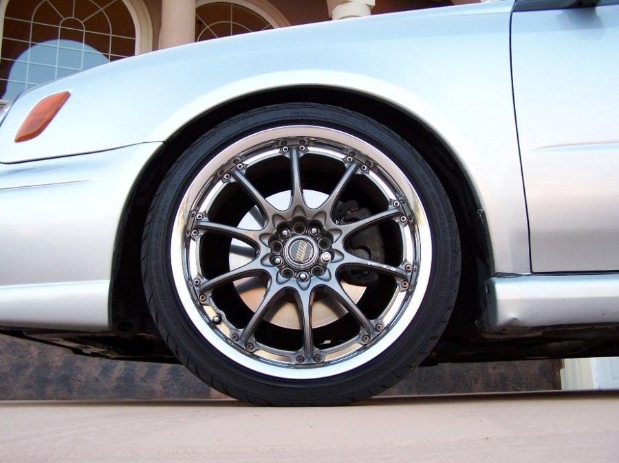 Subaru Impreza GD, GG wheels Rays Volk Racing GT-N 18″ 7.5J ET42 215/45 WRX Wagon 