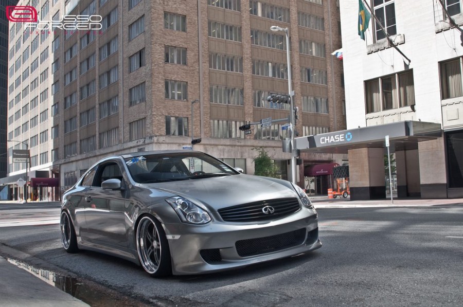 Infiniti G35 Coupe wheels Lusso Forged LFC5 20″ 9.5J ET-2 225/35 10.5J 245/35