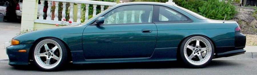 Nissan Silvia S14 wheels Wisesports Super Wade Spokes 18″ 9J ET9 215/40 10J ET5 225/40
