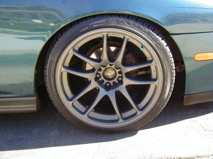 Nissan Silvia S14 wheels Work Emotion CR KAI 18″ 9.5J ET12 225/40
