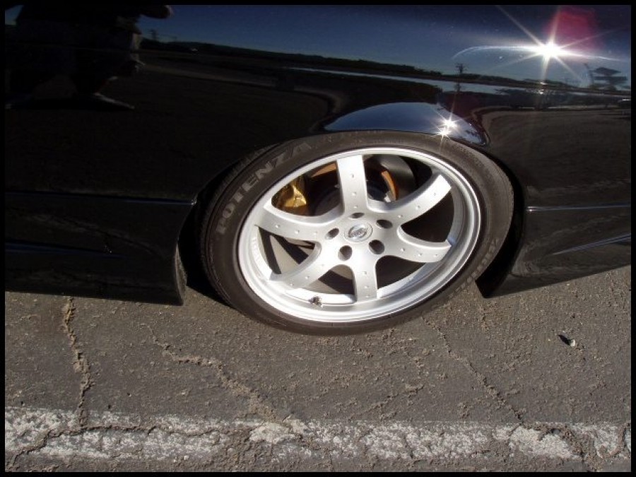 Nissan Silvia S14 wheels OEM Nissan 350Z 18″ 8J ET30 225/45 8.5J ET33 245/45 besTint 