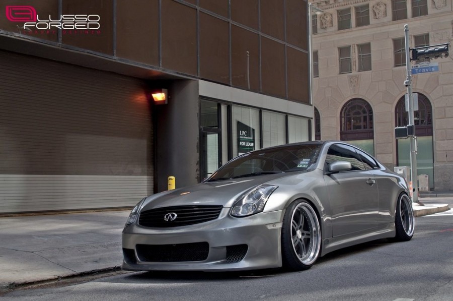 Infiniti G35 Coupe wheels Lusso Forged LFC5 20″ 9.5J ET-2 225/35 10.5J 245/35