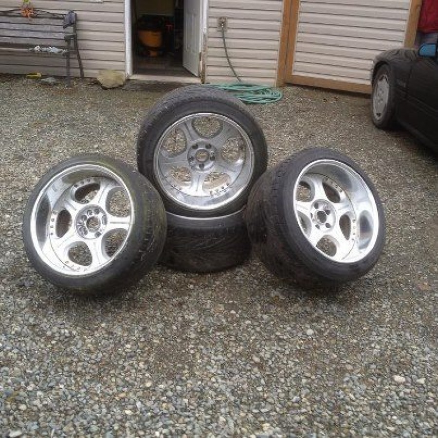 Mazda RX-7 FC wheels SSR Veilside Andrew D 18″ 10.5J ET3 265/35 11.5J ET-24 295/35