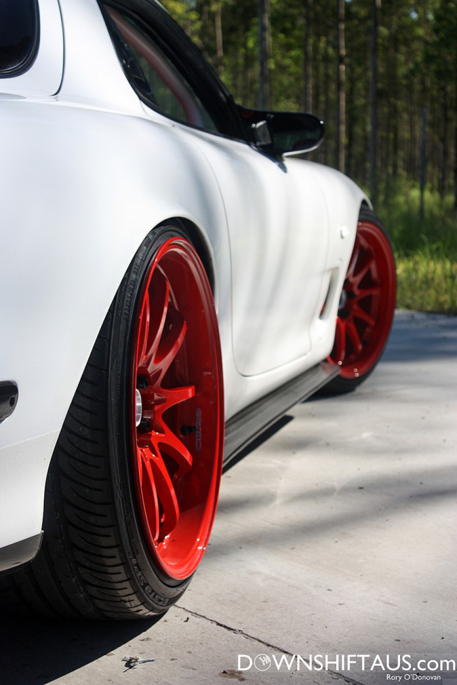 Mazda RX-7 FD wheels Rays Volk Racing CE28N 18″ 9.5J ET22 225/40 19″ 10.5J ET12 245/35