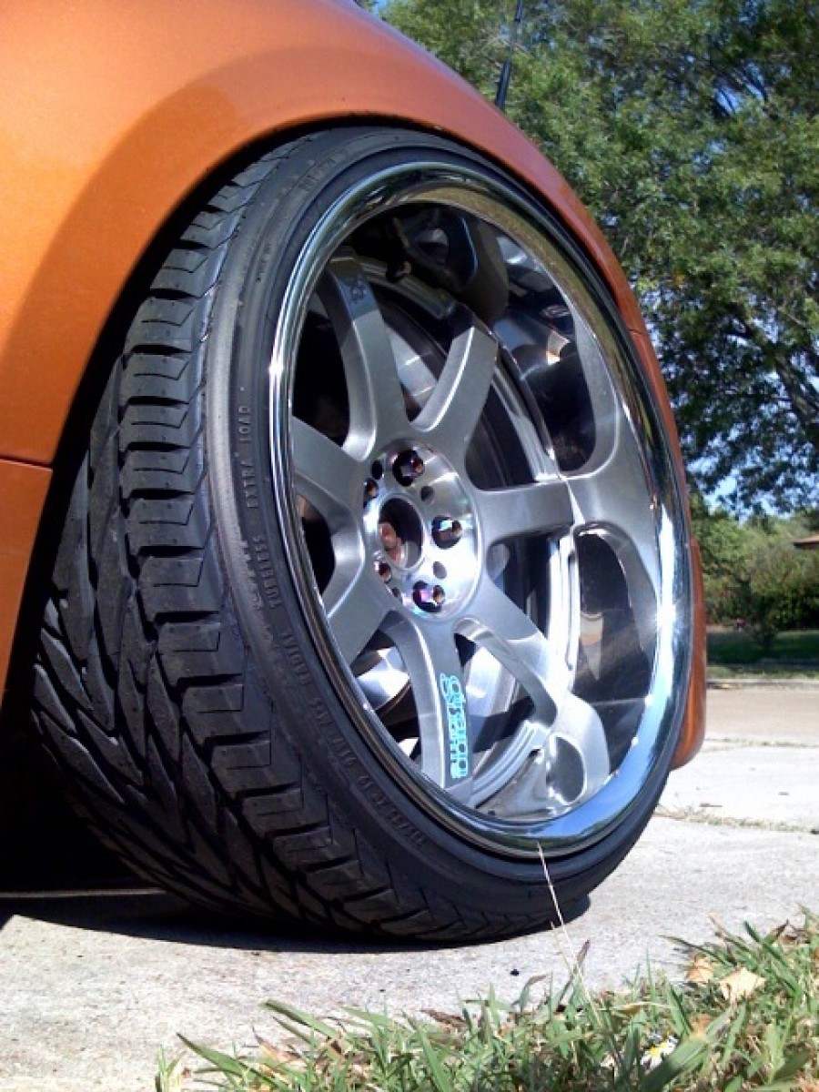 Nissan 350Z wheels Rays Gram Light 57S Pro 19″ 9.5J 225/35 10J ET-25 235/35