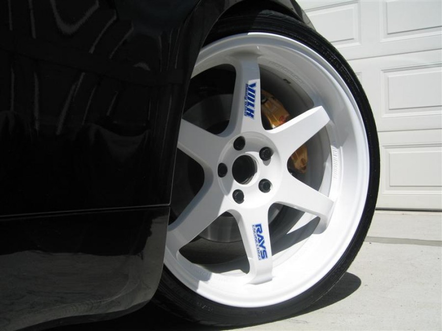 Nissan 350Z wheels Rays Volk Racing TE37 19″ 9.5J ET12 265/30 10.5J 275/30