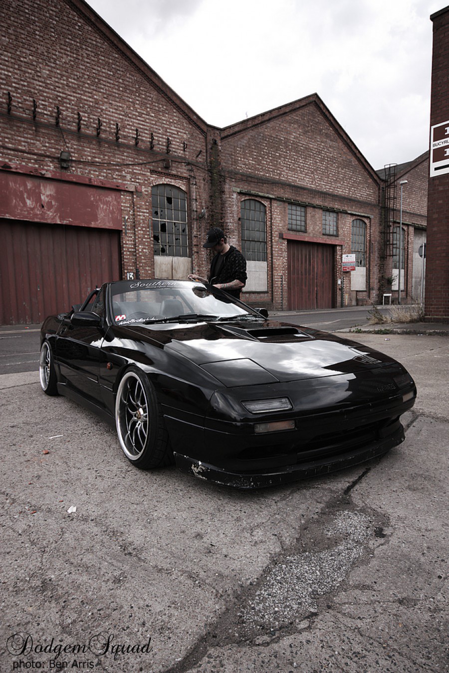 Mazda RX-7 FC rines Work Meister S2R 18″ 10J ET15 225/40 convertible 
