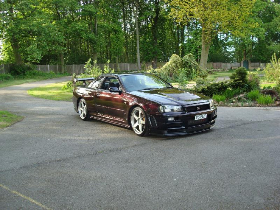 Nissan Skyline R34 roues Rays Nismo LM GT4 R19 9.5J ET12 275/30 GTR 