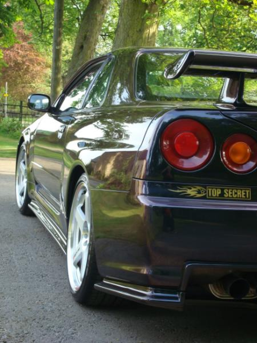 Nissan Skyline R34 roues Rays Nismo LM GT4 R19 9.5J ET12 275/30 GTR 