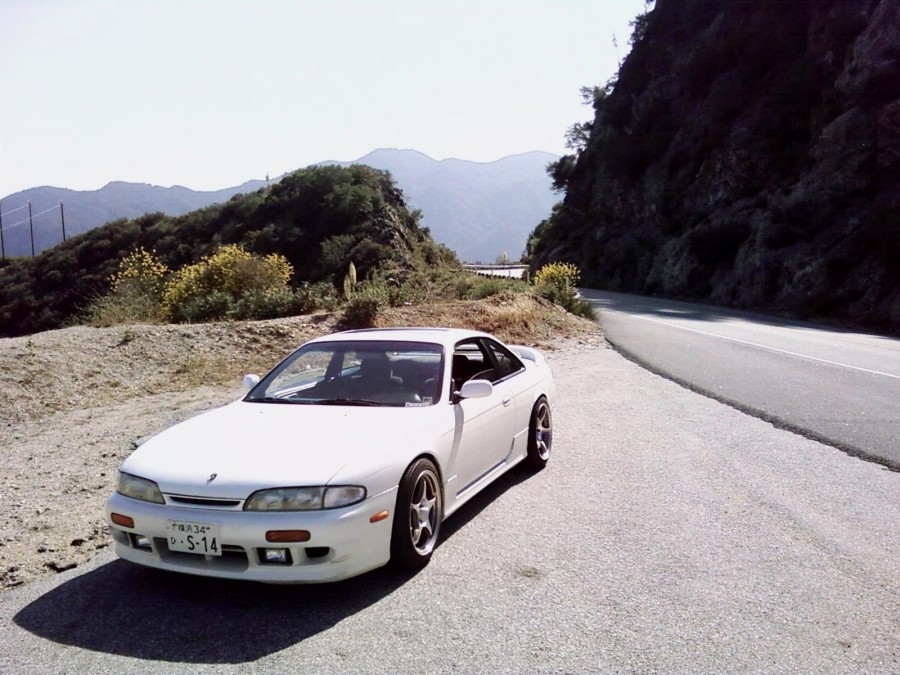 Nissan Silvia S14 диски 5Zigen FN01R-C R17 9J ET15 235/45 10J ET12 255/40